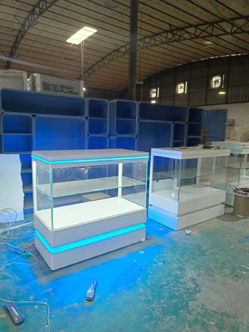 工廠展廳產(chǎn)品展示柜臺(tái)樣品商鋪陳列柜定制.